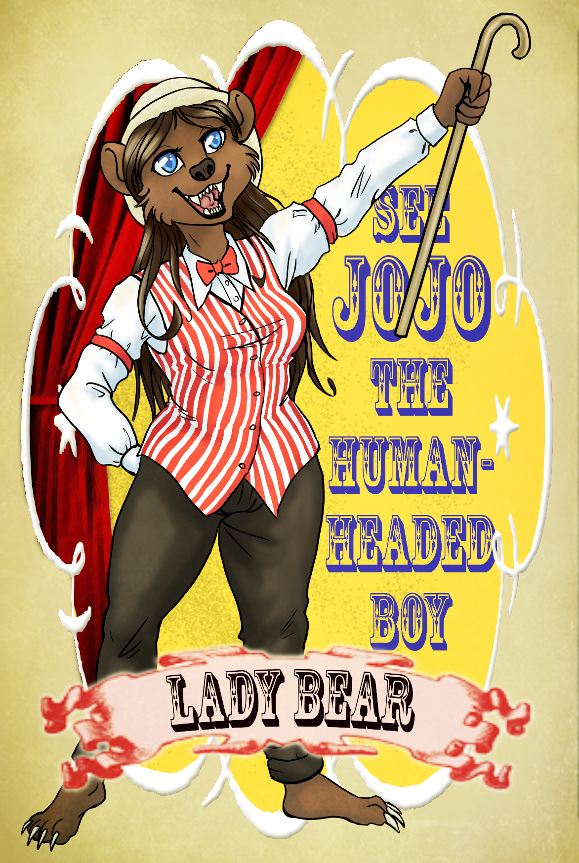 Lady Bear Carnival Badge